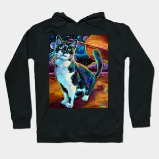 James Webb Telescope Space Cat by Robert Phelps Hoodie